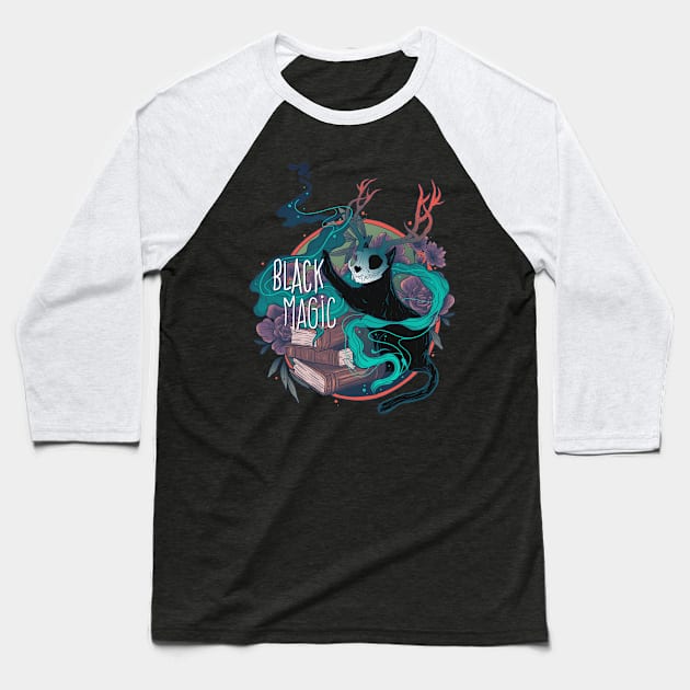 Black Magic Baseball T-Shirt by Jess Adams